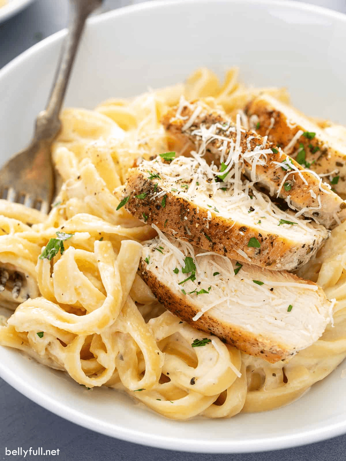 Chicken Alfredo — high-protein recipe photo