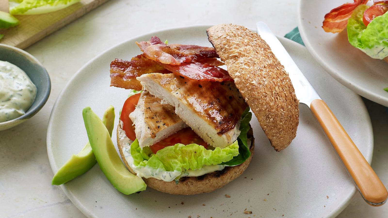 Chicken and Bacon Burger