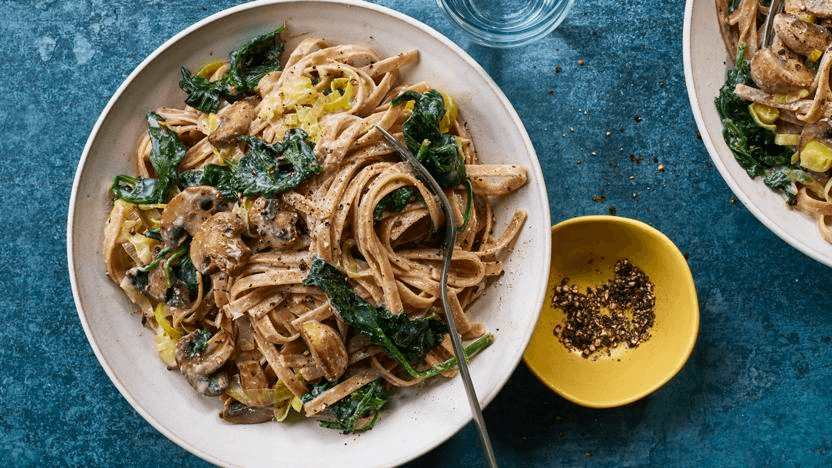 Creamy Mushroom Pasta — high-protein recipe photo
