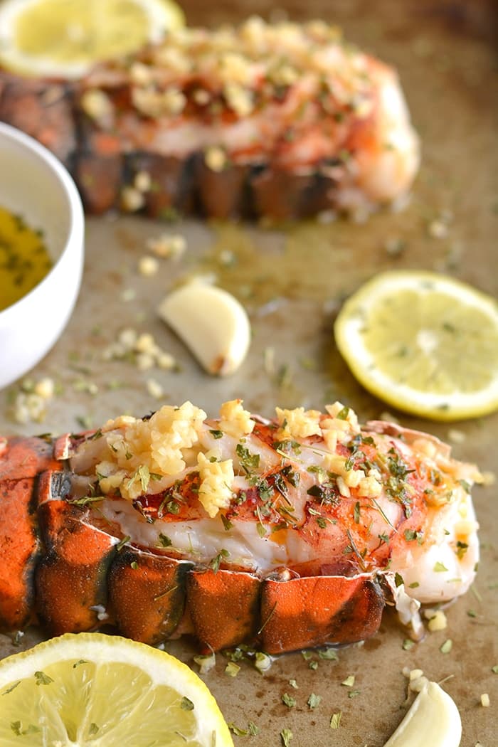 Herby Lemon Garlic Lobster