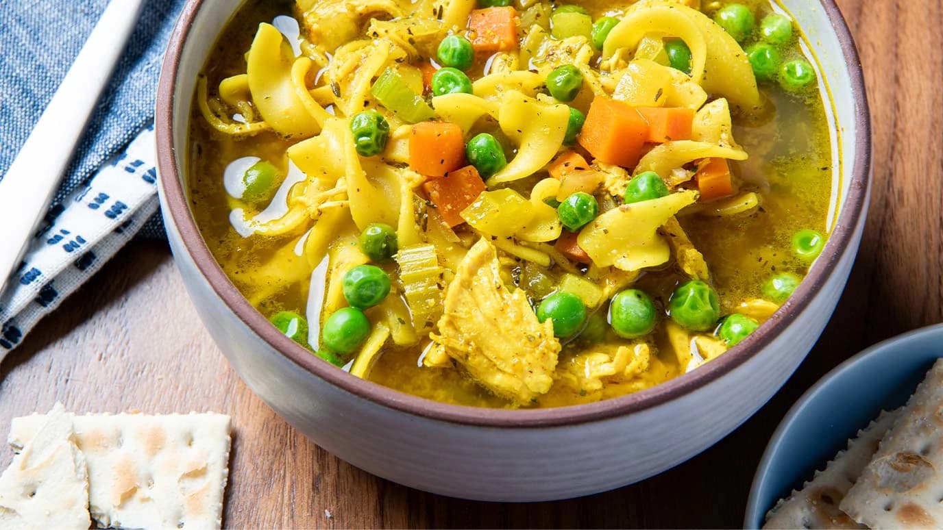 Homemade Chicken Noodle Soup — high-protein recipe photo