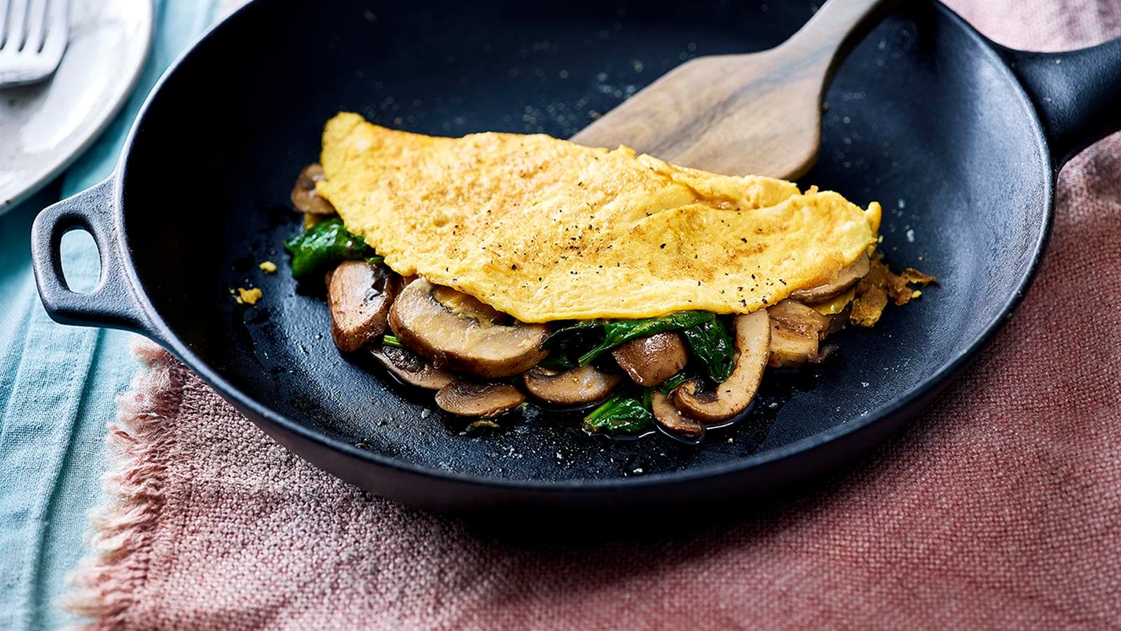Mushroom Omelette — high-protein recipe photo
