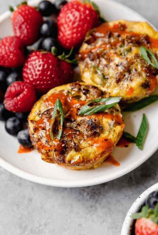 Sausage Hash Brown Egg Muffins — high-protein recipe photo