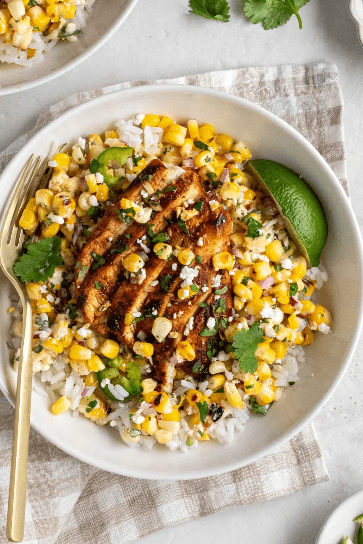 Street Corn Chicken Bowl — high-protein recipe photo