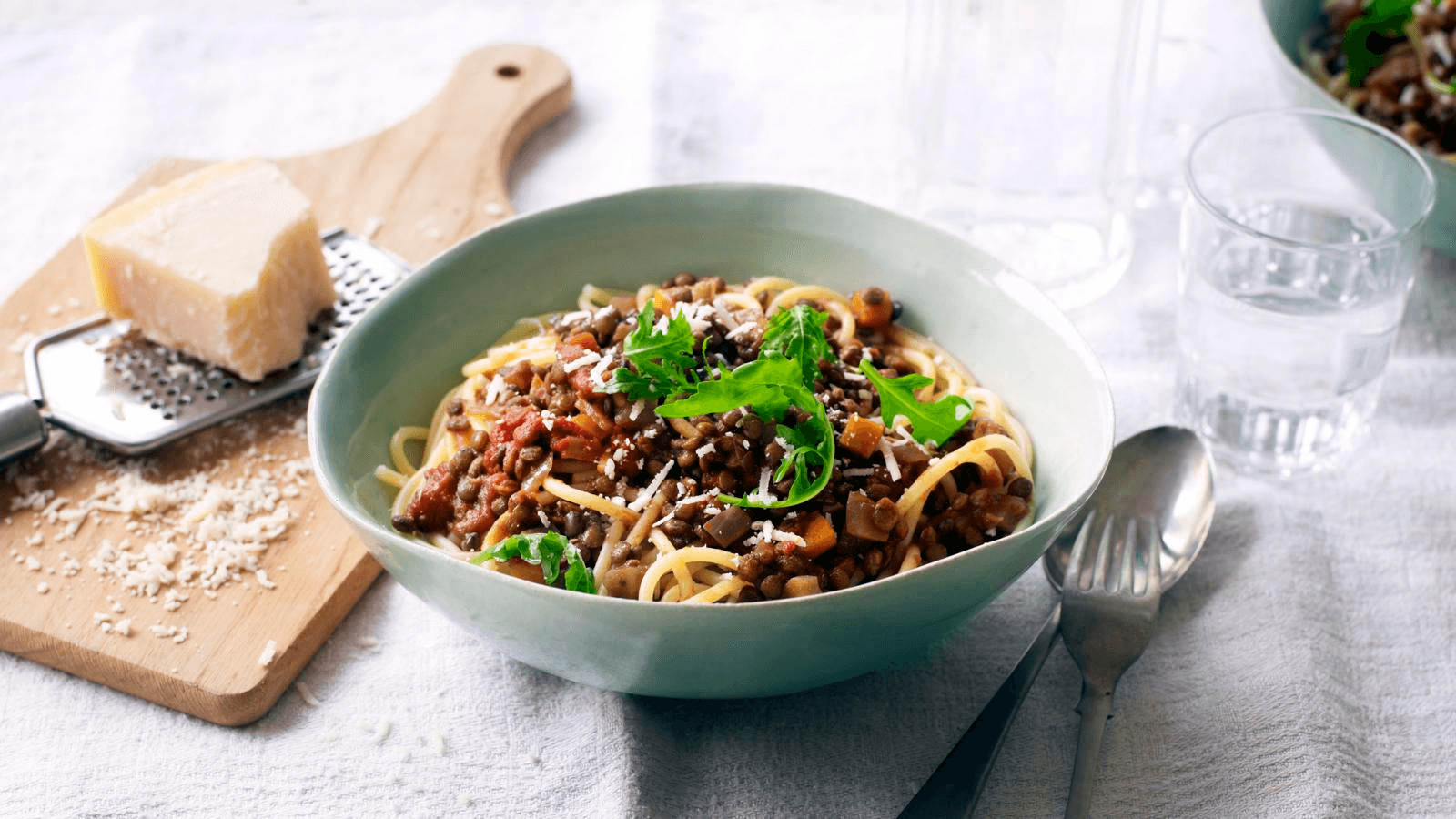 Vegetarian Bolognese — high-protein recipe photo