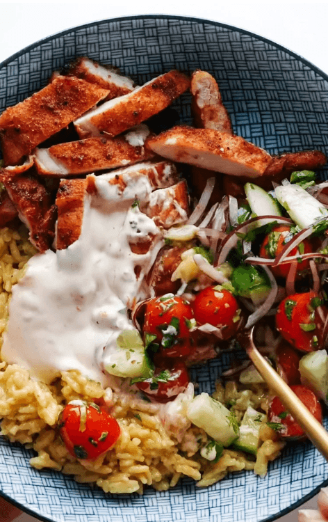Banza Chicken Bowls with Calabrian Chili Sauce