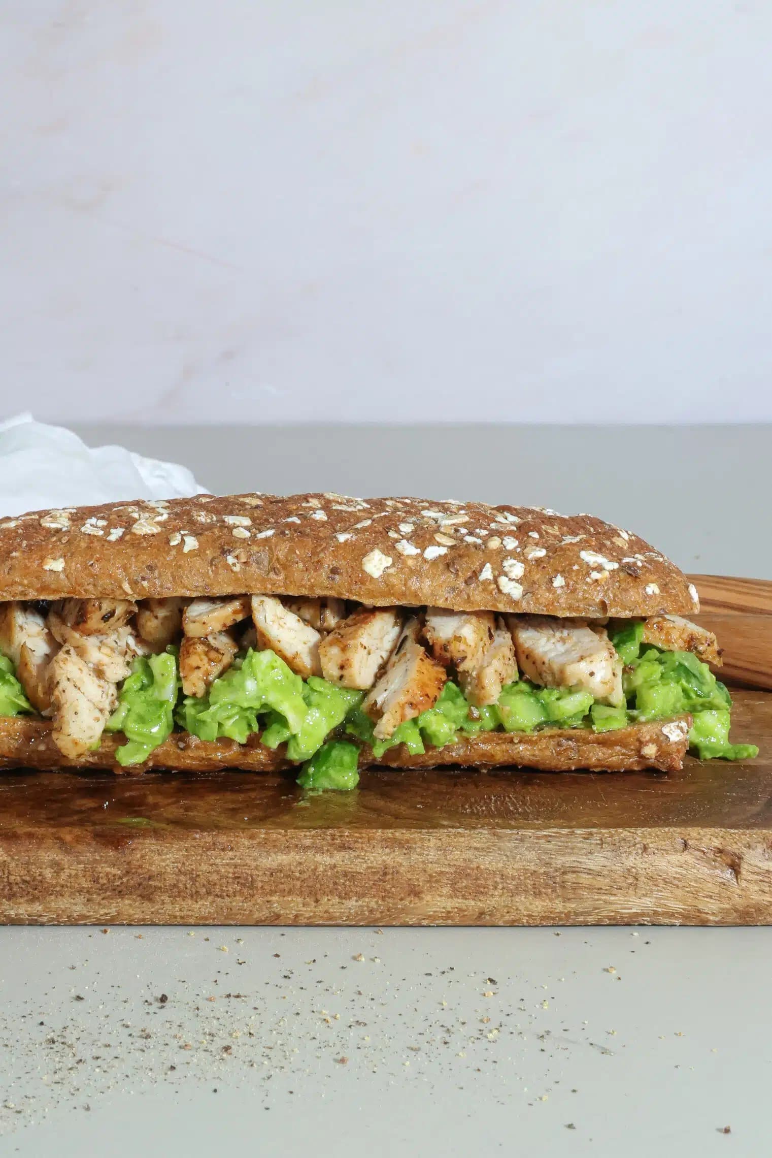 Green Goddess Sandwich with Cajun Chicken — high-protein recipe photo