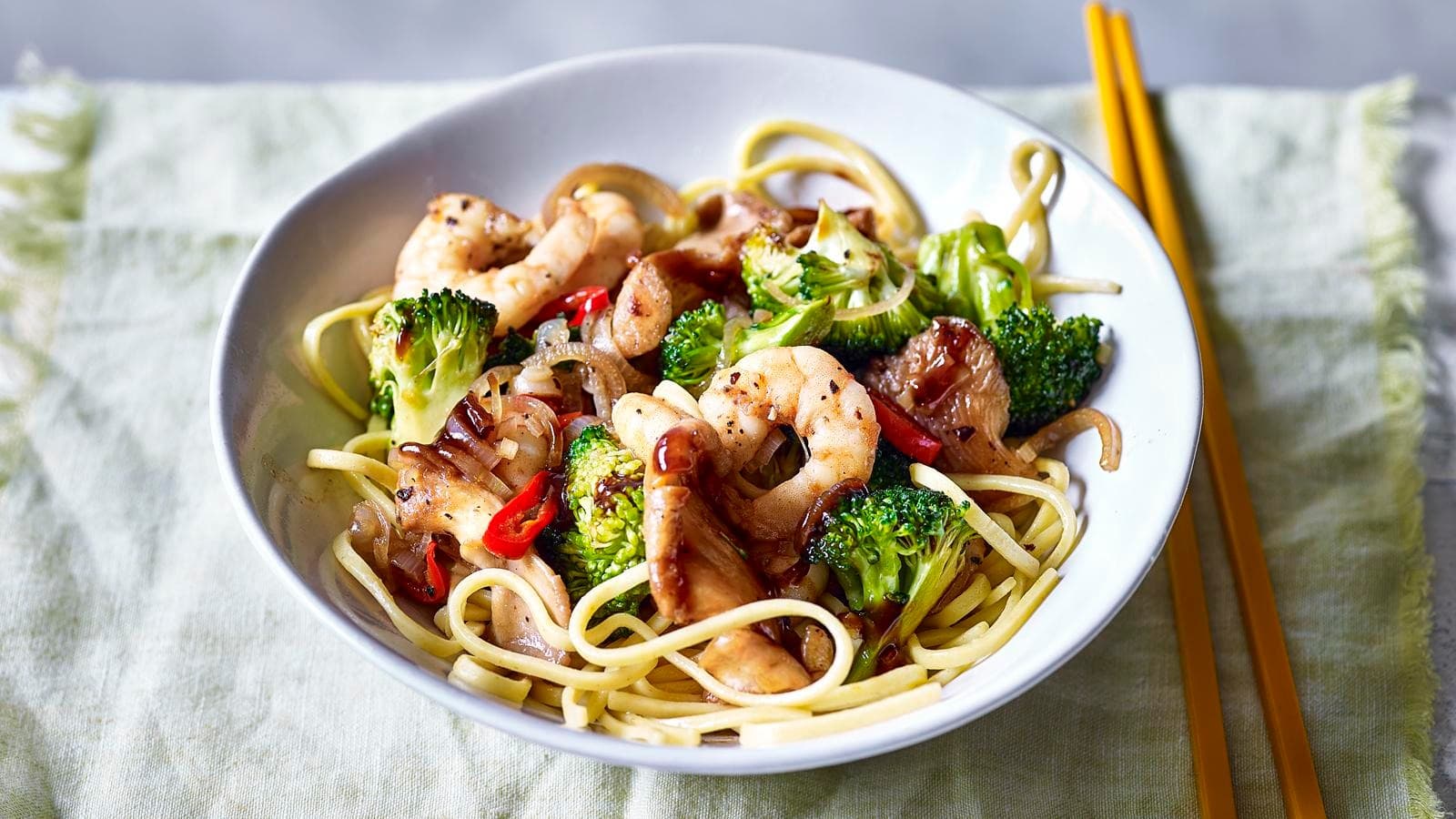 King Prawn and Broccoli Stir Fry — high-protein recipe photo