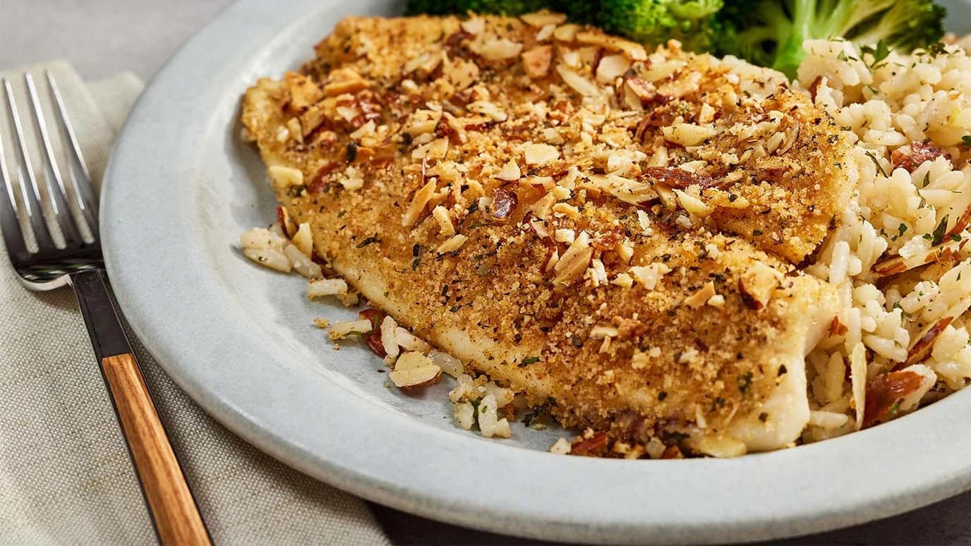 Parmesan Herb Encrusted Tilapia — high-protein recipe photo