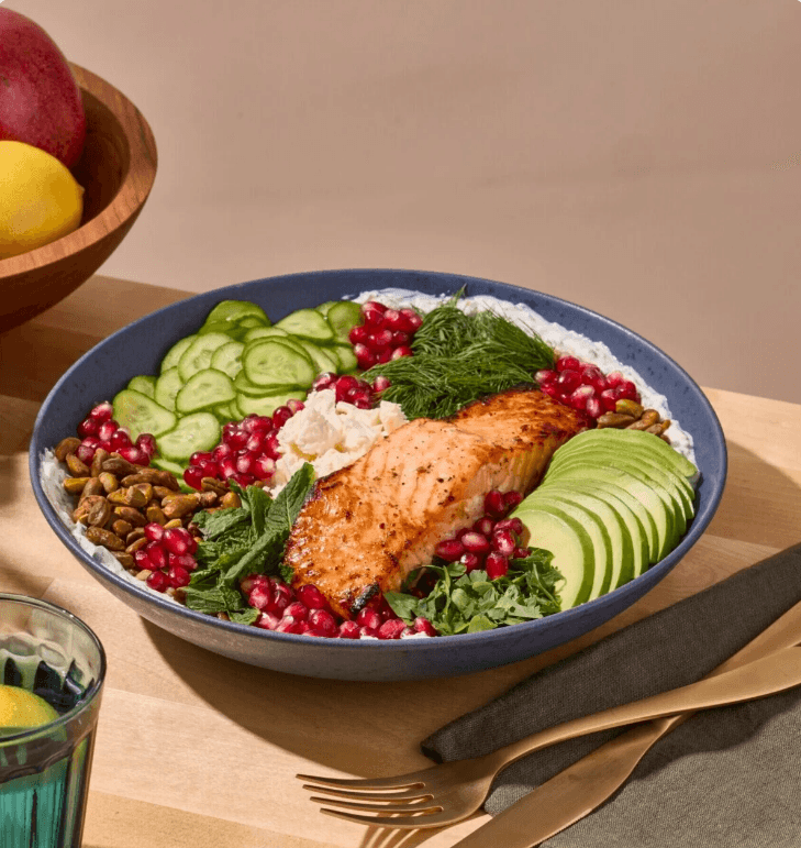 Salmon Farro Grain Bowl