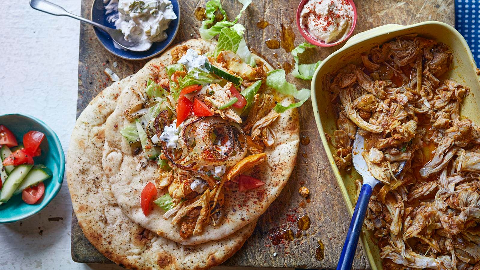 Slow Cooker Chicken Shawarma